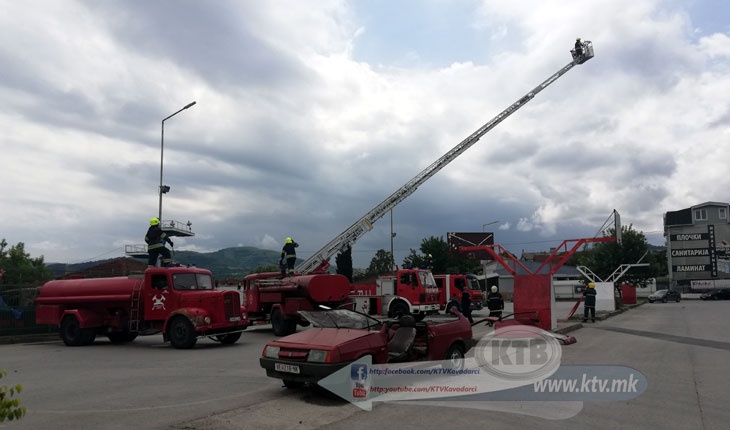 (ВИДЕО) Кавадаречката противпожарна единица покажа подготвеност за дејствување