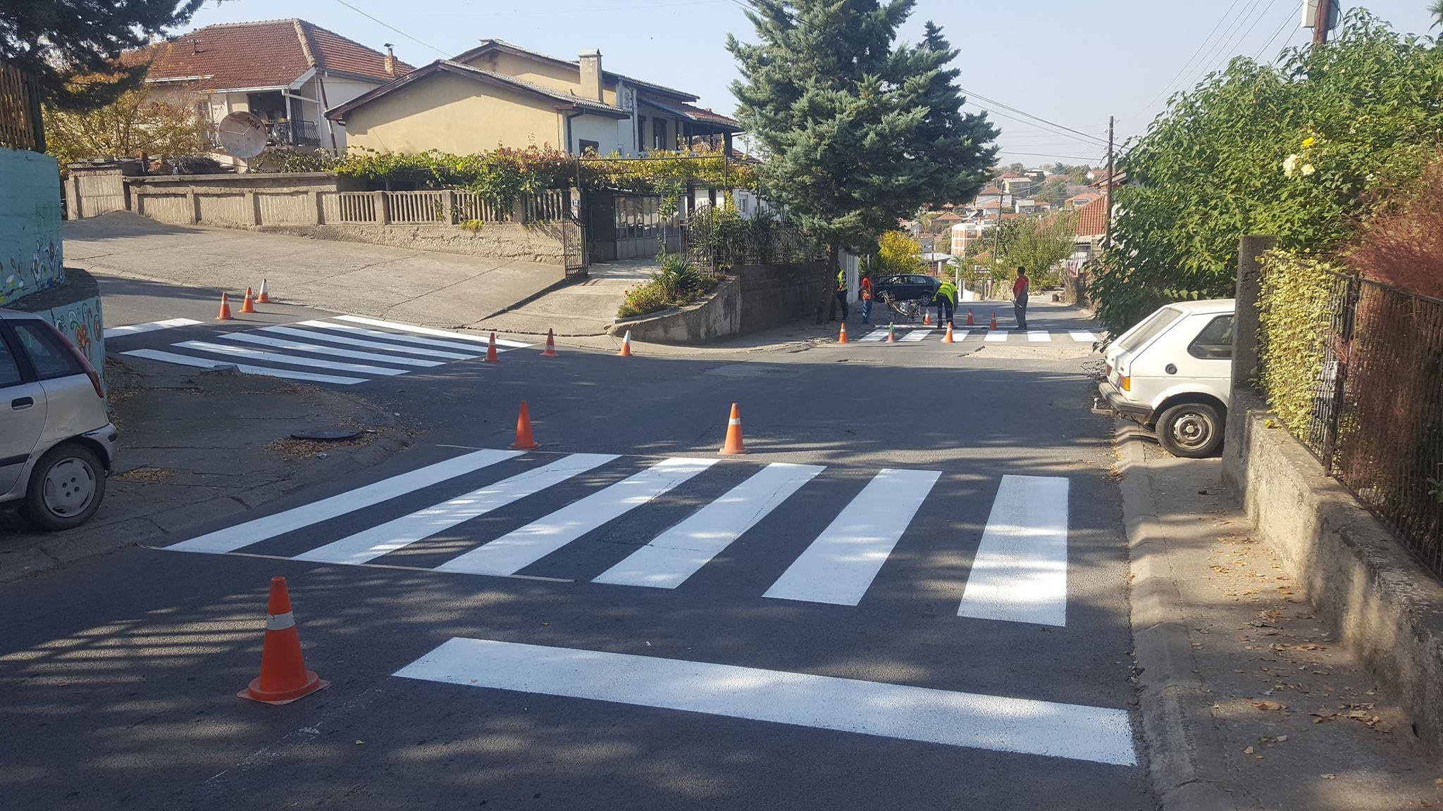 Во Неготино се врши обележување на хоризонталната сигнализација