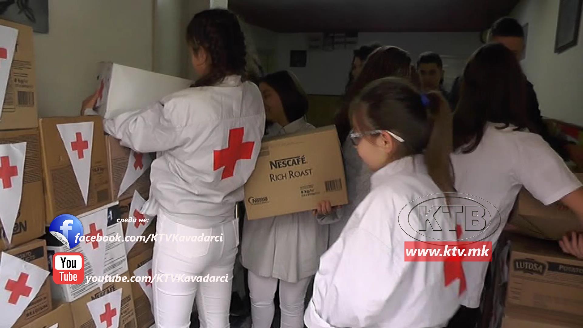 (ВИДЕО) Црвен Крст Кавадарци додели прехрамбени пакети за социјално загрозени семејства