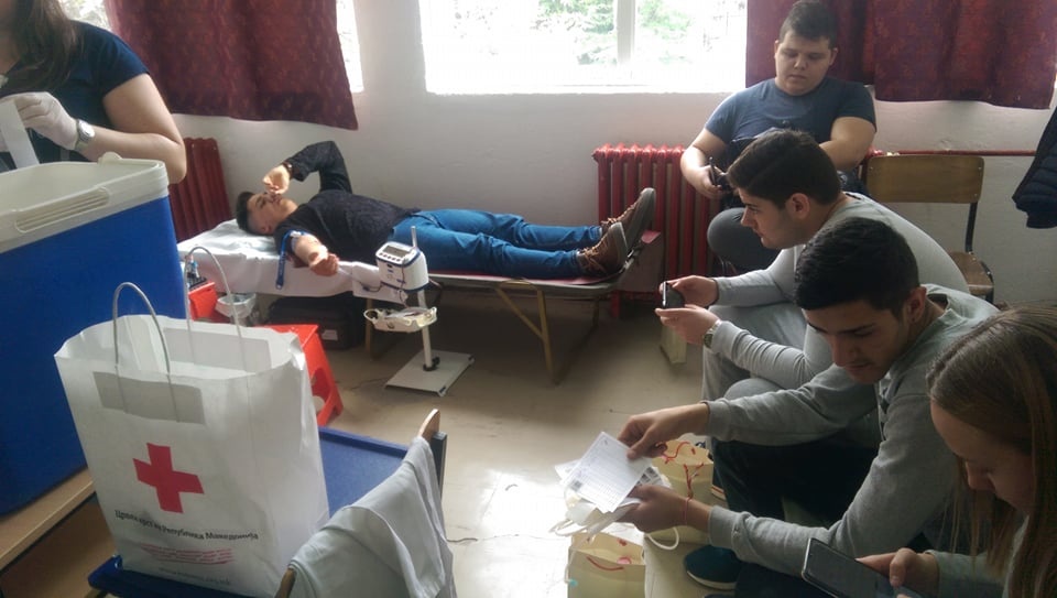 Успешна крводарителска акција во СОУ „Киро Спанџов Брко“