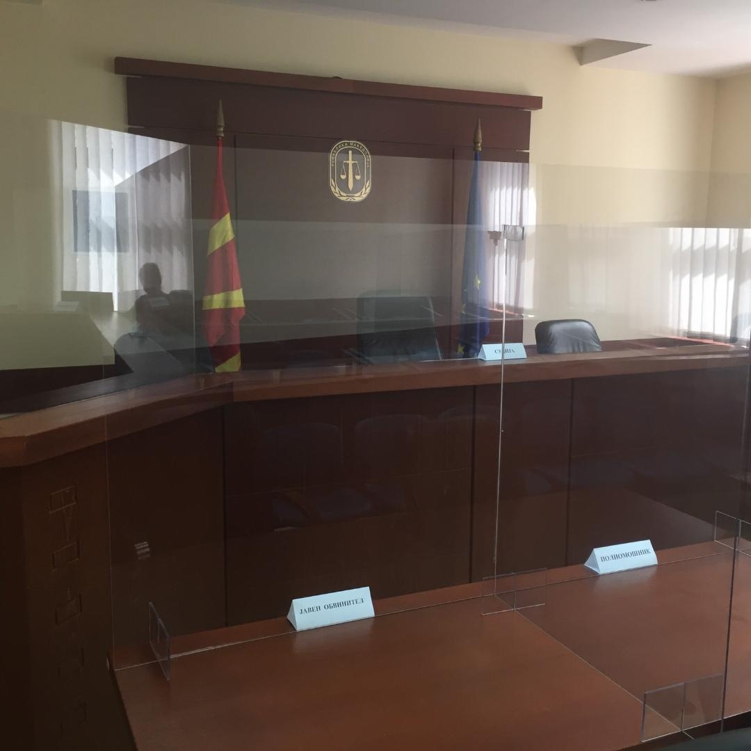 Анти корона паравани во кавадаречкиот суд – од вторник редновни судења