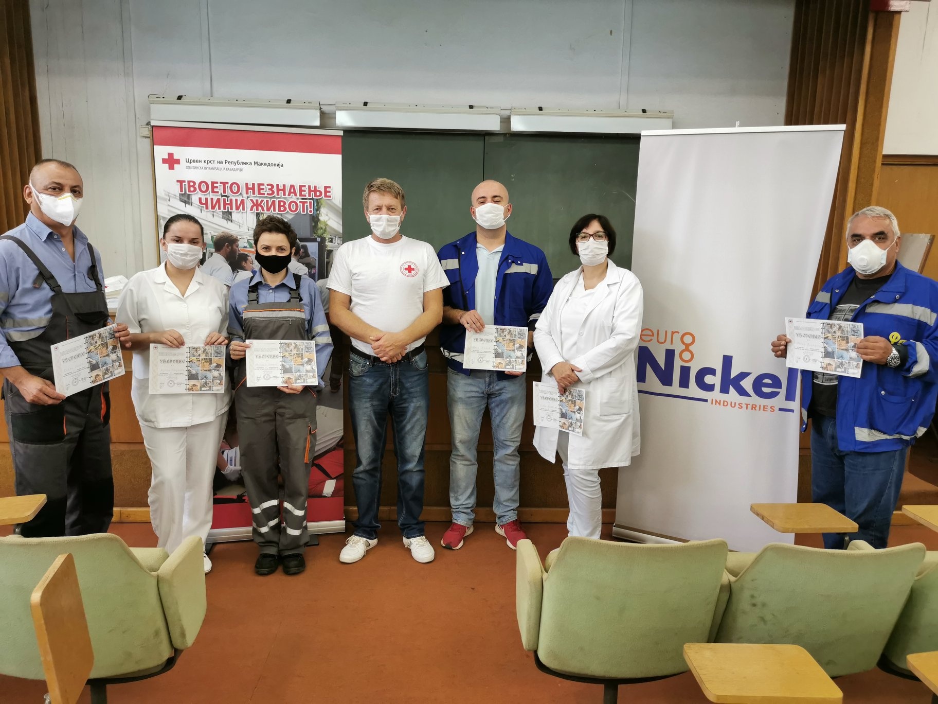 Црвен Крст обучи 150 вработени во „Еуроникел“ за пружање прва помош