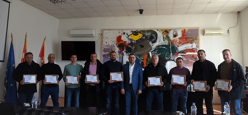 Парична награда за пожарникарите од Кавадарци кои беа во спасувачка мисија во Турција