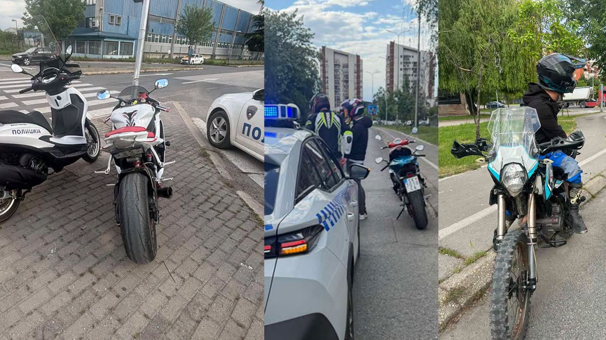 Санкционирани 178 прекршоци кај мотоциклистите: 13 лишени од слобода, пет возила одземени