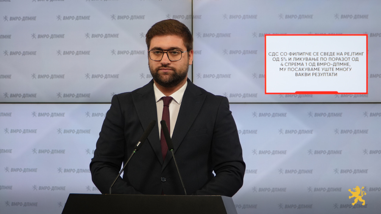 Манасиевски: СДС со Филипче се сведе на рејтинг од 5% 